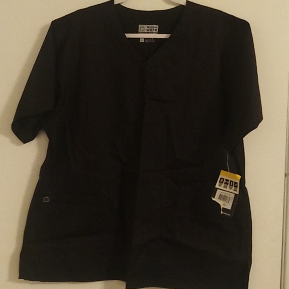 Black Wonder Wink Stretch Comfort xl scrub top